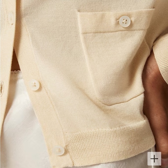 J. Crew Crewneck cardigan sweater in premium ultrafine cotton size M NWT CB893 - Picture 3 of 11